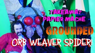 Making an Orb Weaver from GROUNDED Takeaway Paper-Mache