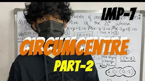 Circumcentre of triangle using lines || 1B Important || Part-2
