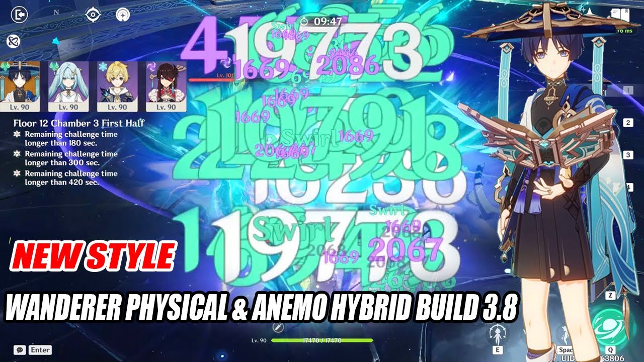 Wanderer C6R5 Skyward Atlas Physical & Anemo Hybrid Build 3.8 Floor 12 Showcase