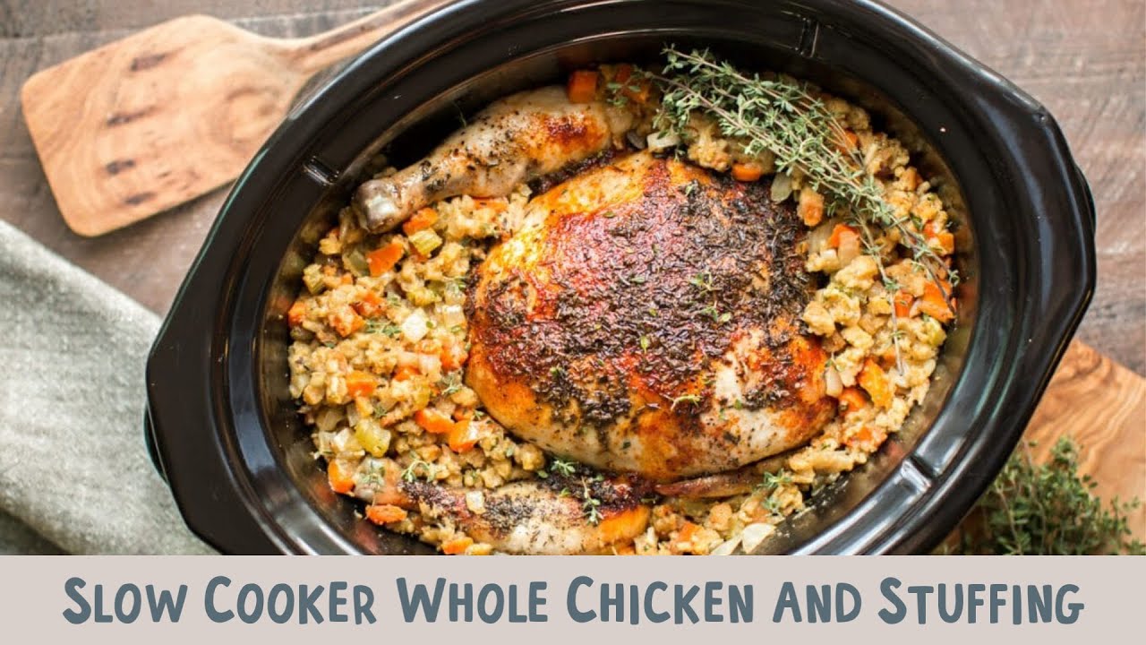 Slow Cooker Whole En With Stuffing