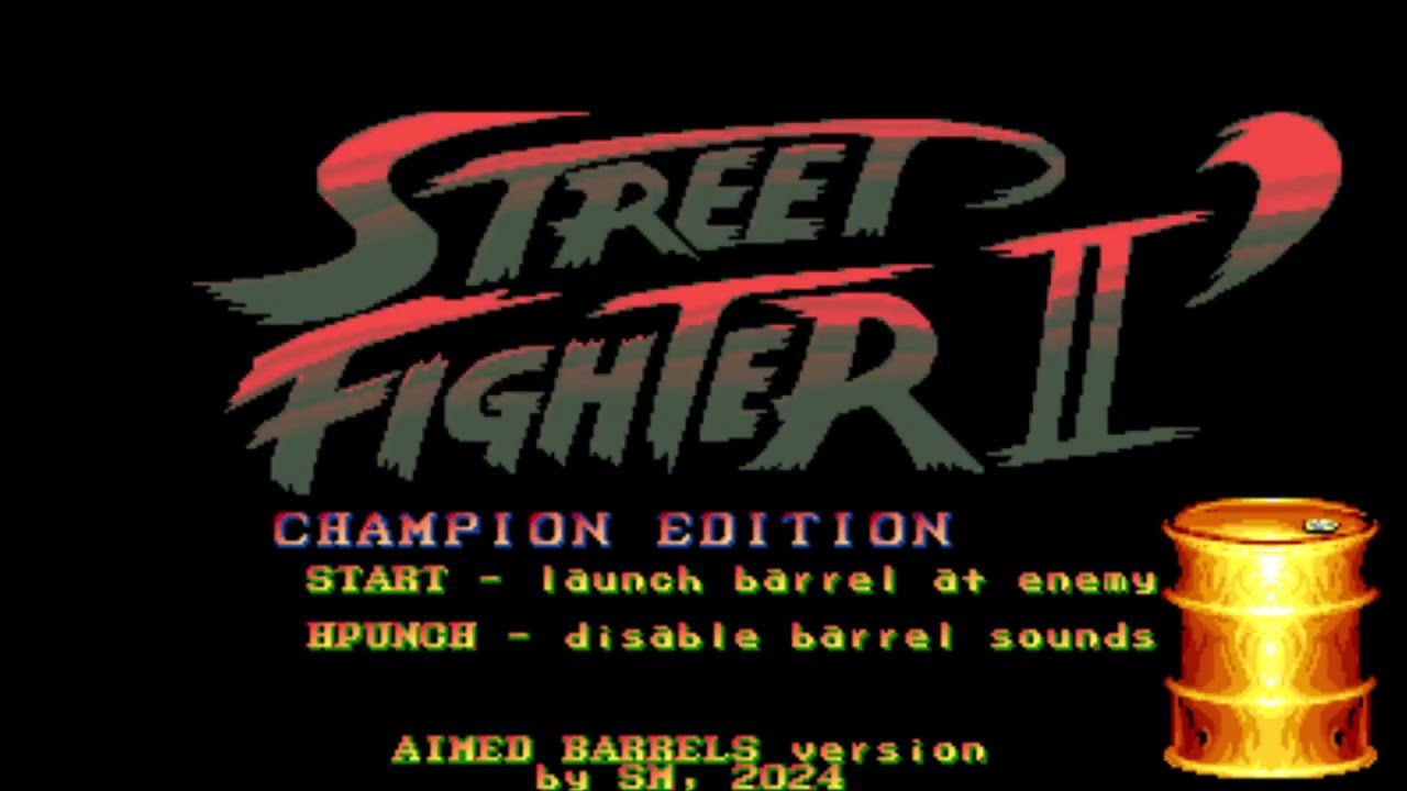 Aimed Barrels (Street Fighter 2 Champion Edition arcade mod/ROM hack)