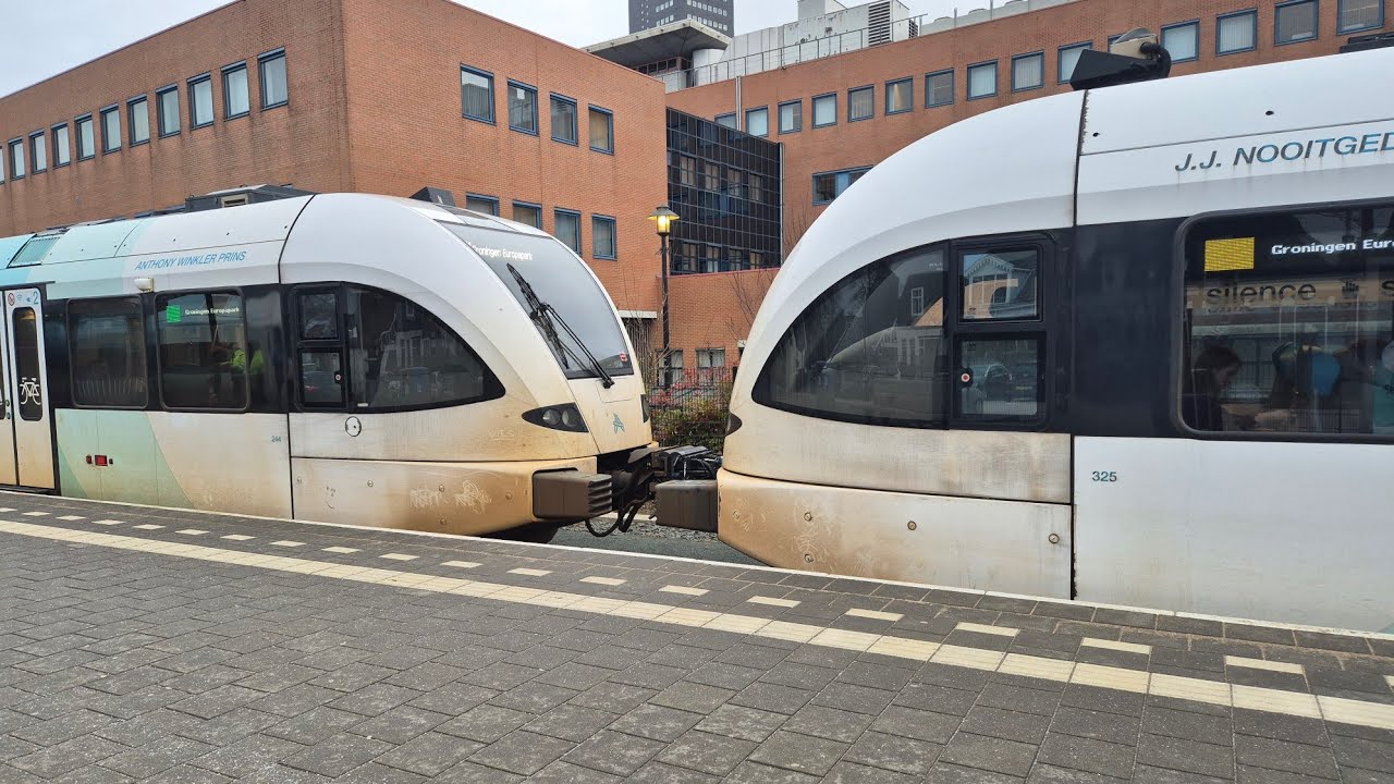 Full journey, from Grijpskerk to Leeuwarden with Arriva GTWs 244 & 325. With Wheelslip!