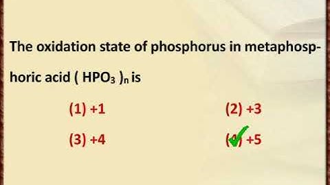 p-Block Elements - II - Oxidation State - NEET JEE Chemistry