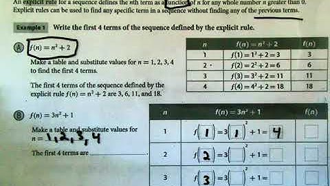 Generating Sequence using an Explicit Rule Part 1
