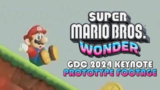 Super Mario Bros. Wonder | Prototype Footage (GDC 2024 Keynote)