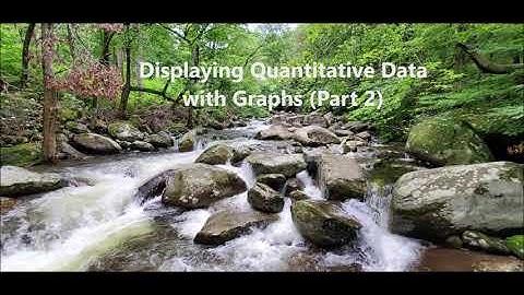 Displaying Quantitative Data with Graphs (Part 2) - Stem plots and Histograms