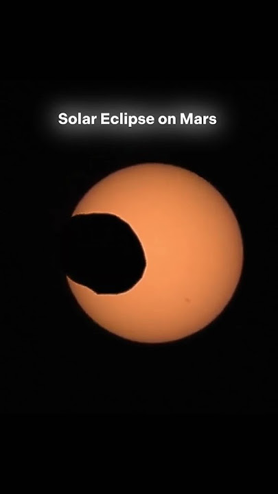 SOLAR ECLIP ON MARS AND EARTH.#eclipse #space #mars #earth h