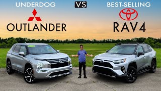 UNDERDOG or TOP DOG??  2024 Mitsubishi Outlander vs. 2024 Toyota RAV4: Comparison