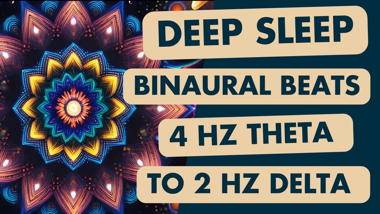 Deep Sleep Binaural Beats | 4Hz Theta to 2Hz Delta | 9 Hours - YouTube