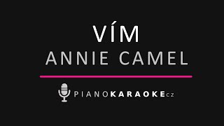 Annie Camel - Vím | Piano Karaoke Instrumental