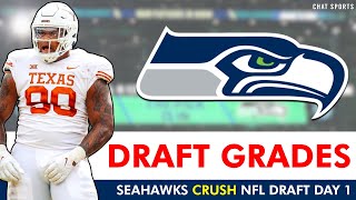 Seattle Seahawks Draft Grades Ft. Byron Murphy II | \& 2024 NFL Draft Day 1