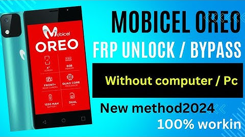 Mobicel Oreo FRP Bypass Without PC🏌️ | New Method 2024💪 | Easy Google Account Removal😎 #GSMtech313