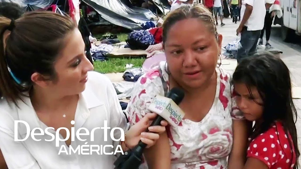 Reencuentro de Maity Interiano con una madre hondureña en caravana migrante justiciar
