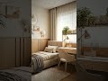 BAJET MINIM Kamar Tidur &amp; ruang belajar Anak Tropis Kontemporer #Shorts