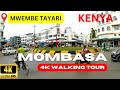 AFRICA 4K MOMBASA CITY KENYA WALKING TOUR MWEMBE TAYARI