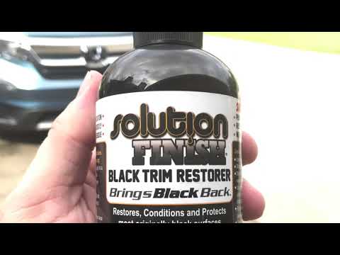 Solution Finish Black Trim Restorer 