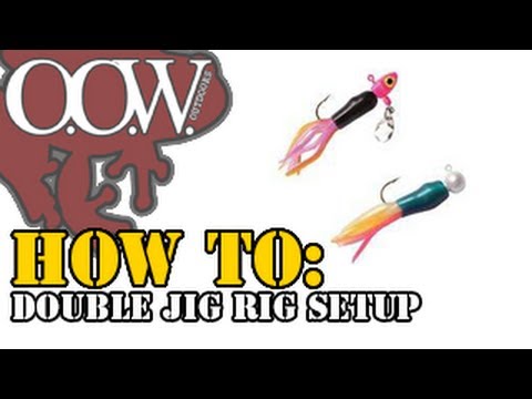 Double Crappie Jig Setup for White/Sand Bass (no swivels) - OOW Outdoors 