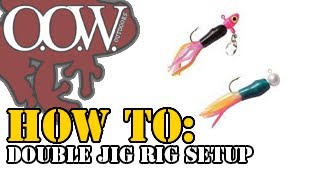 Double Crappie Jig Setup for White/Sand Bass (no swivels) - OOW