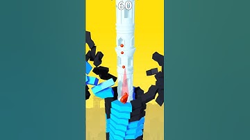 Stack ball bounce❤️😀🏀 #gaming #challenge #fun #shorts