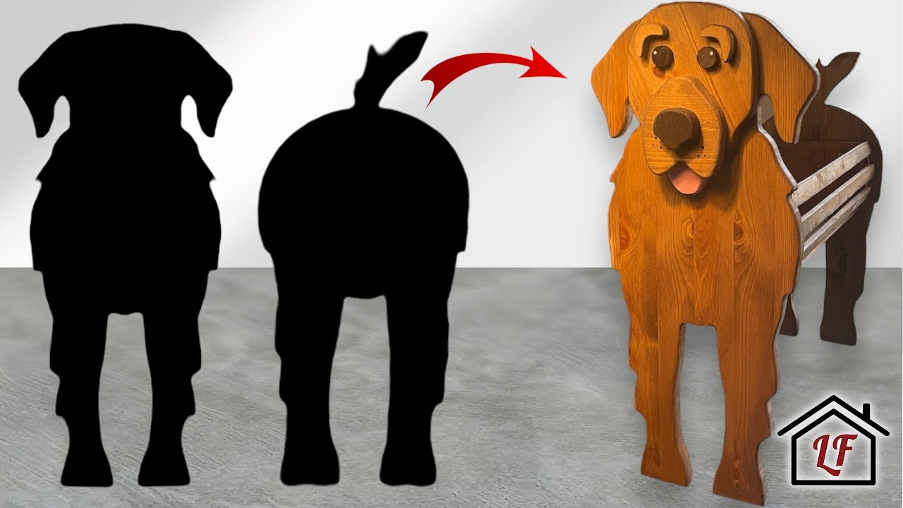 Creative Woodworking Dog Shaped Planter YouTube