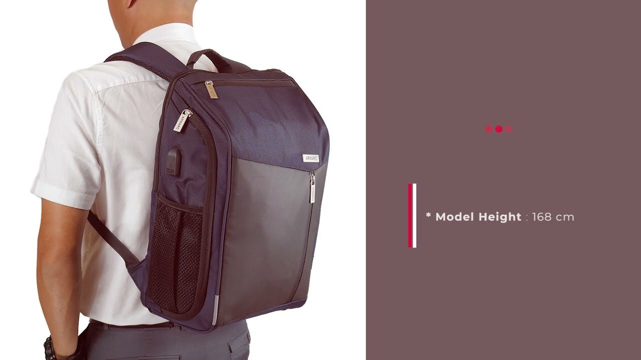ARMARO BAGS - Heutig Series - Ver.327 - Laptop Backpack with Waterproof Pocket - Anatomy Video