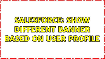 Salesforce: Show different banner based on user profile