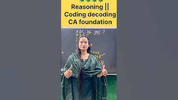 Ca foundation reasoning number series coding decoding #commerceshorts #codingdecoding #numberseries