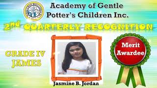 Grade 4- James 2nd Quarter Virtual Recognition