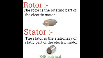 What is rotor and stator?#shorts #youtube #viralvideo #youtubeshorts #youtube #viral #e4electrical