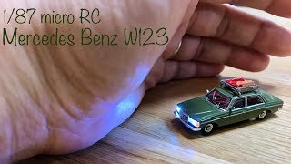 1/87 micro RC / Busch Mercedes Benz W123 - Desktop drive