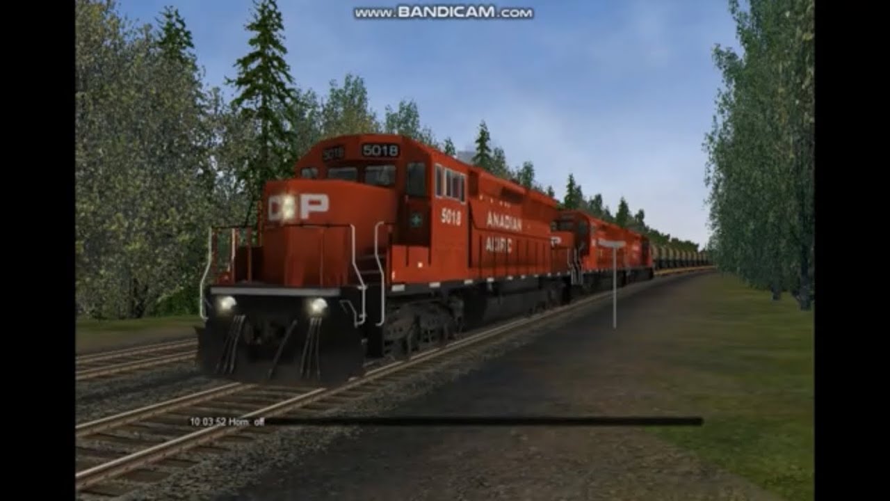 Open Rails Mactier Open Rails: CP Military Train on the Mactier Sub - YouTube