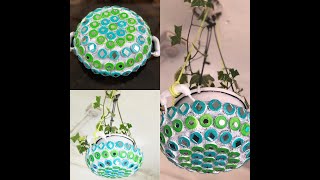 Hanging Planter from waste materials, Best out of Waste, DIY ideas for Indoor Planters