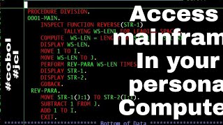 How to access mainframe in your pc's | cobol | Jcl #cobol #mainframe #ibm