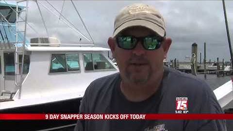 9 Day Red Snapper Season Kicks Off