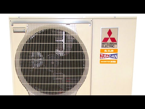 Mitsubishi Electric Zubadan - тепловой насос в режиме оттайки - YouTube