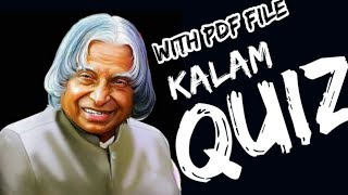 Abdul kalam quiz in malayalam | APJ ABDUL KALAM QUIZ | KALAM QUIZ