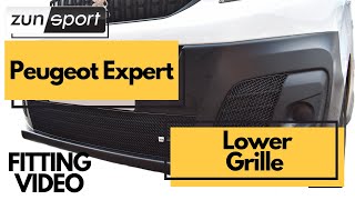 Peugeot Expert / Citroen Dispatch / Vauxhall Vivaro  Lower Grille Fitting Video | Zunsport