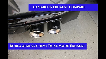 2017 Camaro SS Borla Atak vs 2016 Camaro SS Dual Mode Exhaust -NPP