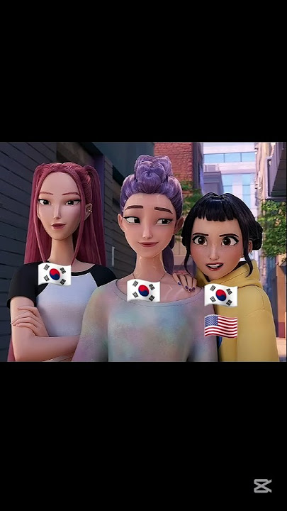 The iconic trio 👱‍♀️👩👧 #kpopdemonhunters #rumi #zoey #mira    #shorts