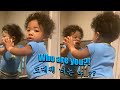 BABY REACTS TO SEEING HIMSELF IN A MIRROR FOR THE FIRST TIME