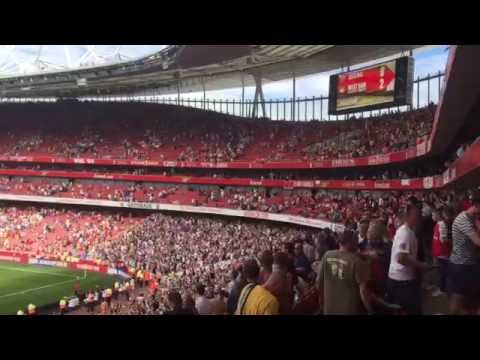 West Ham fans sing Bubbles after Arsenal 0-2 West Ham