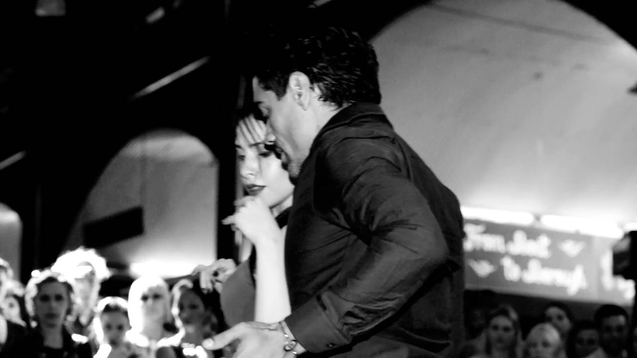 Emma and Martin dance Tango at Borough Market