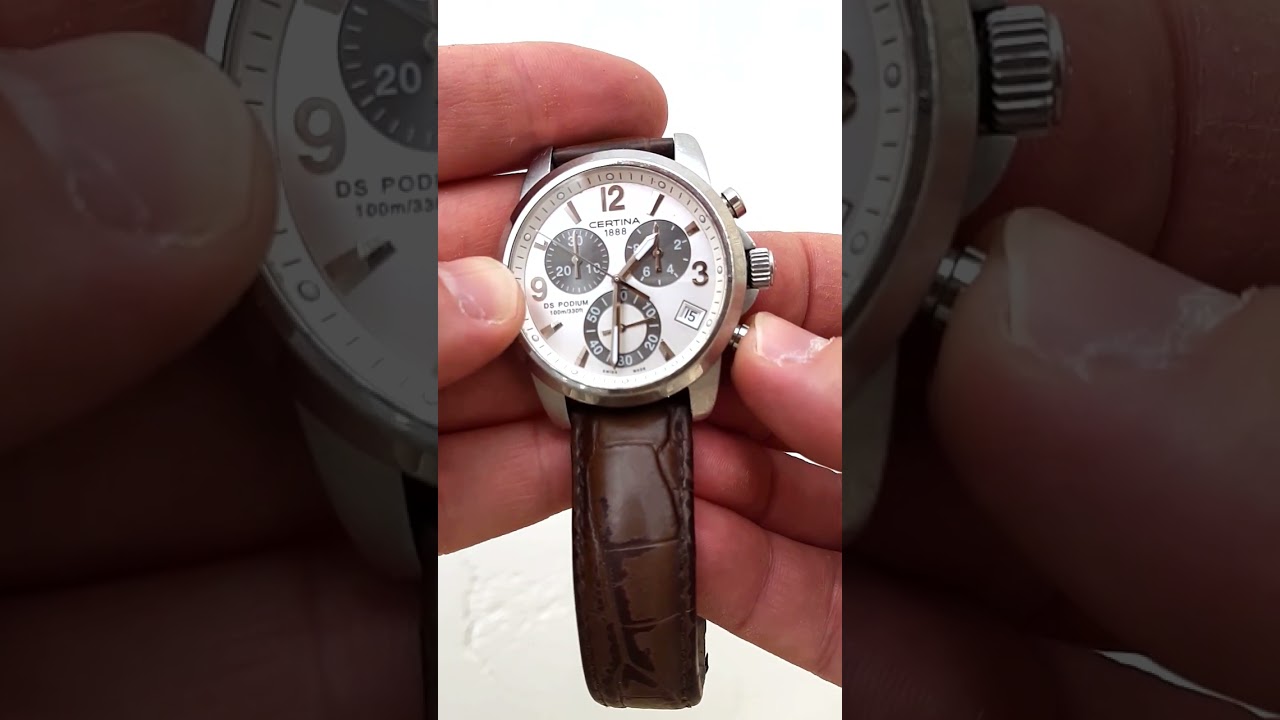 Как откалибровать хронограф в часах Certina