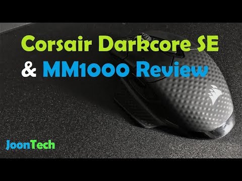 {JoonTech} 커세어 최신 유/무선 마우스 다크코어SE&마우스 패드 MM1000 리뷰!! (Corsair Darkcore SE & MM1000 Review)