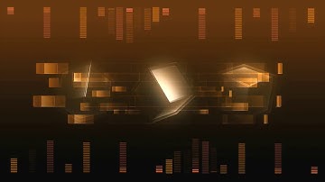 Golden Cubes, Music Spectrum, No Copyright, Copyright Free Video, Motion Graphics, Background Video