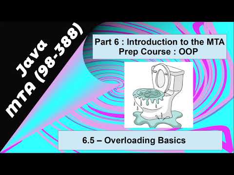 6.5 MTA 98-388 - OOP - Java Overloading - YouTube