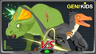 Battle 4 Fighting Dinosaurs Fossil Death Match | VELOCIRAPTOR VS PROTOCERATOPS  | Dinosaur World