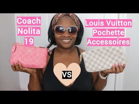 LOUIS VUITTON MINI POCHETTE & COACH NOLITA 15 Comparison, WHAT FITS?