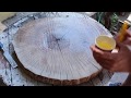 Masif Ceviz Sehpa Yapımı- Handmade Table