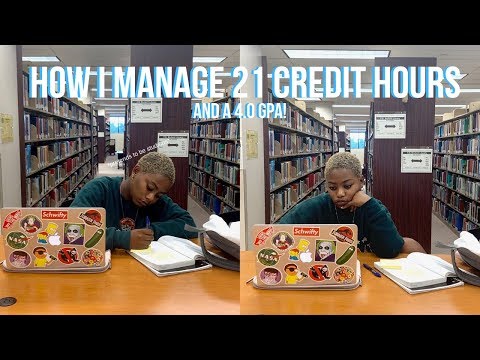 How I Manage 21 Credit Hours (and a 4.0 gpa)!